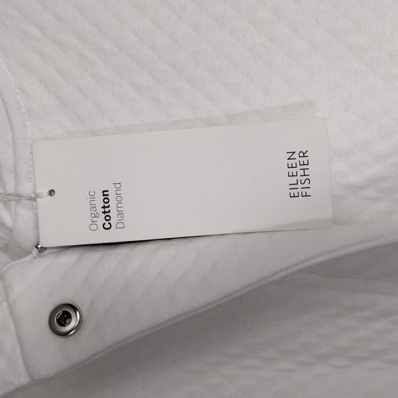 Nwt Eileen Fisher white hooded long jacket size large - Picture 10 of 14